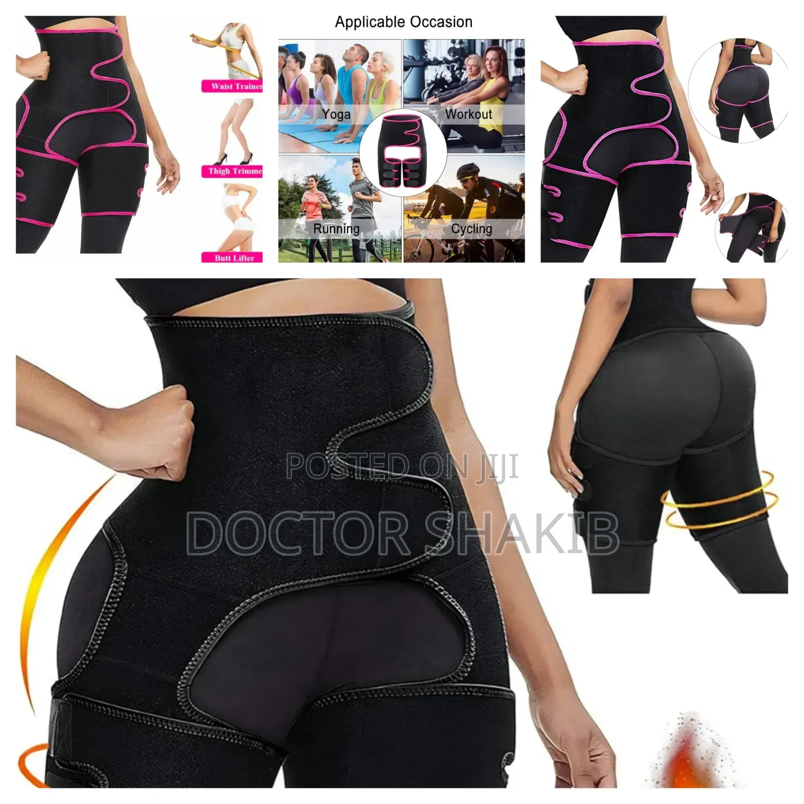 3 in 1 D Slimming Abdomen Waist Leg Belt Lifting Hip Girdle