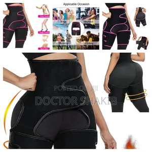3 in 1 D Slimming Abdomen Waist Leg Belt Lifting Hip Girdle