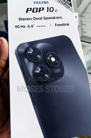 New Tecno Pop 10C 64 GB Black