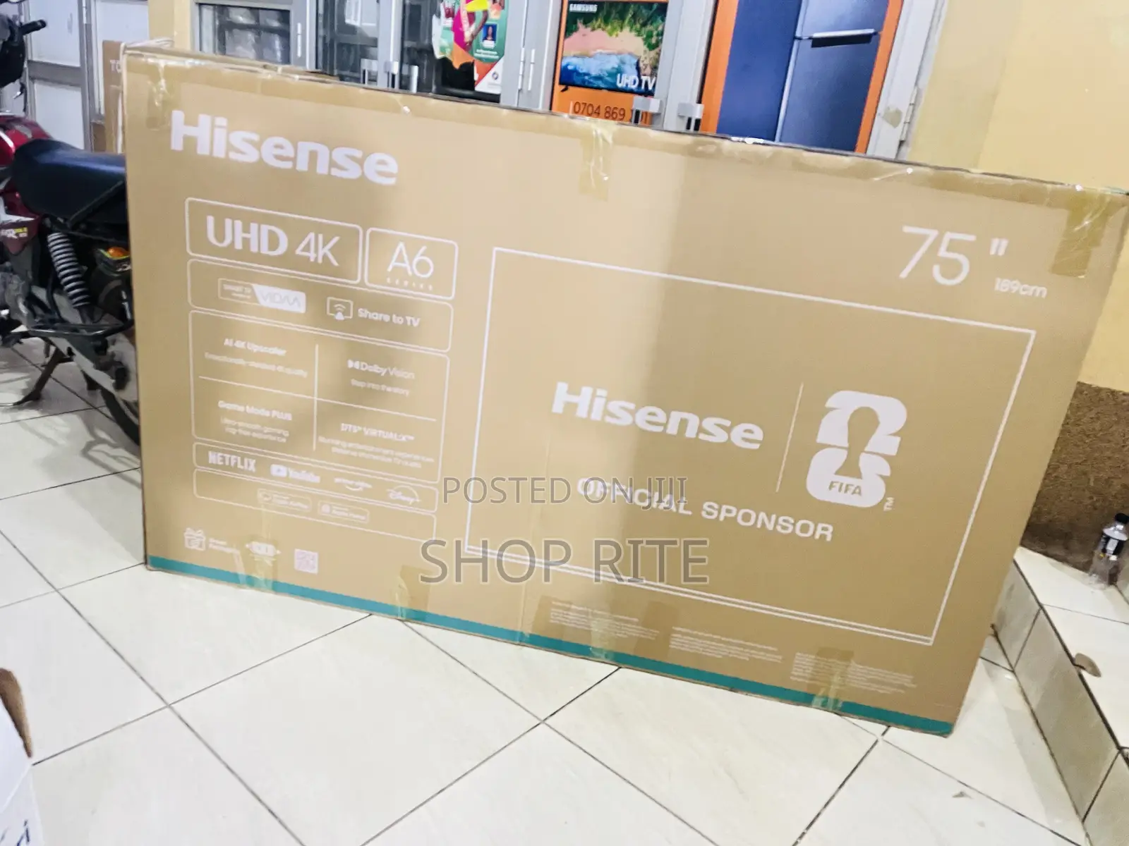 HISENSE 75 Inches A6 Series UHD TVs