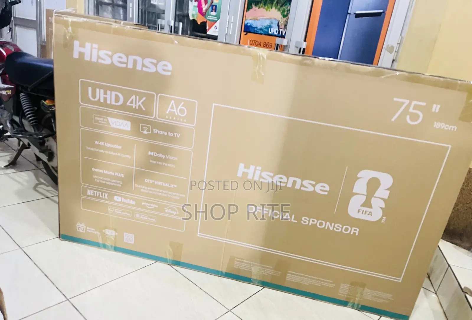 HISENSE 75 Inches A6 Series UHD TVs