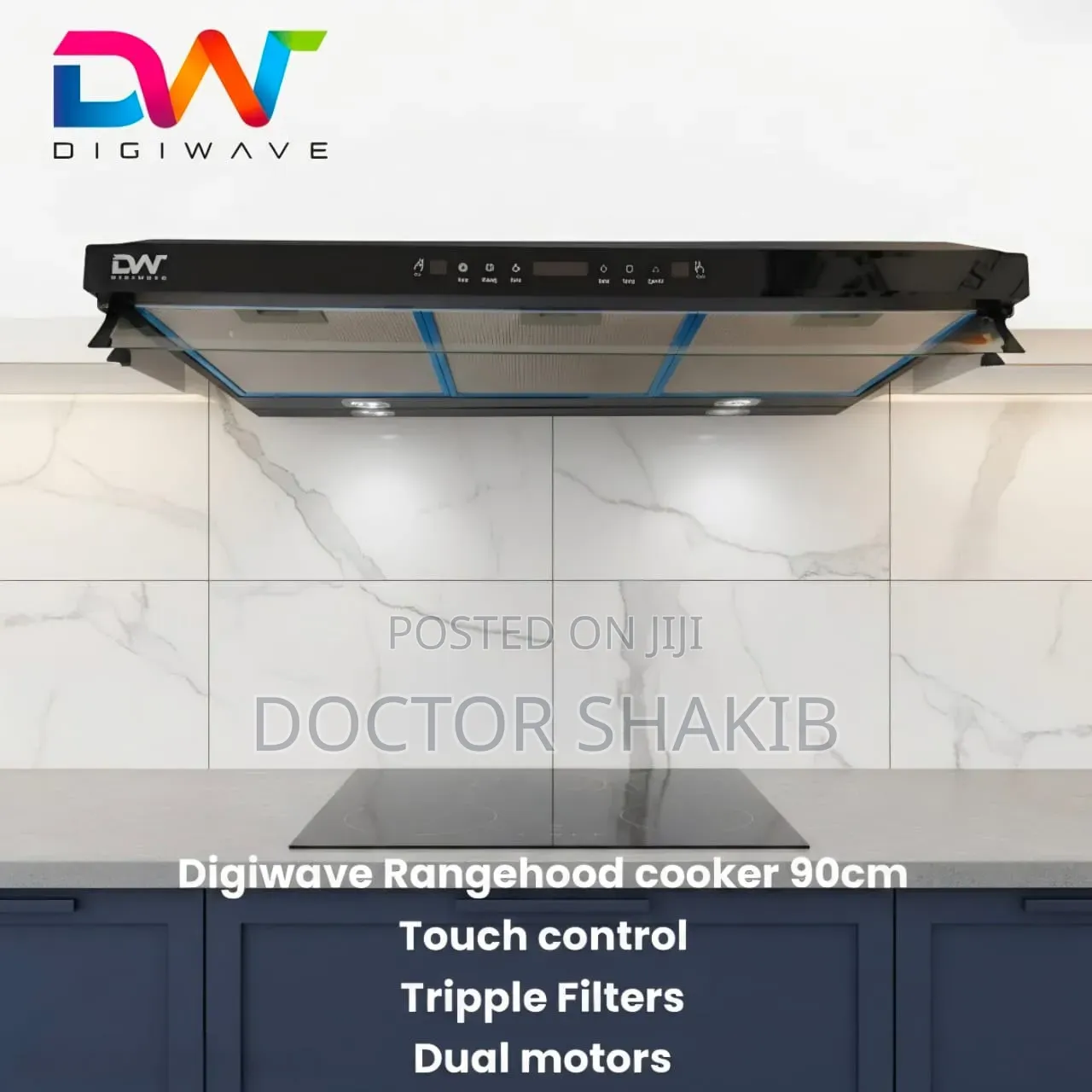 Digiwave 60cmx90cm Cooker Hood Chimney
