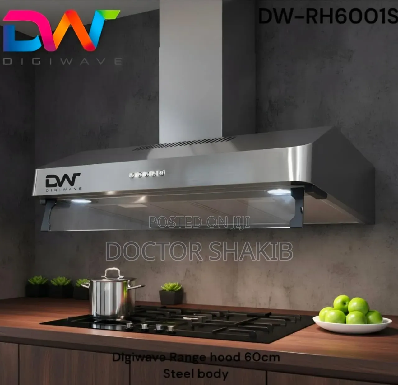 DIGIWAVE 60cm Chimney/Cooker Hood