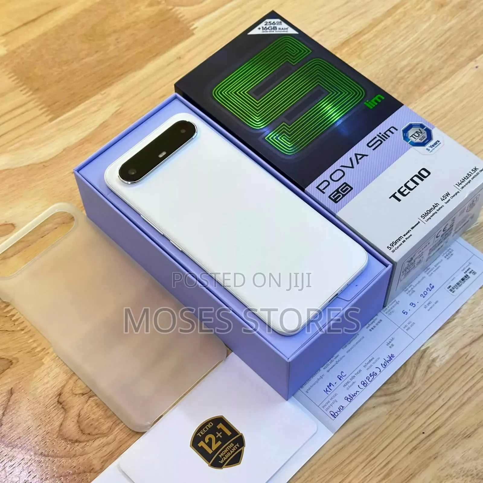 New Tecno Pova Slim 5G 256 GB Silver