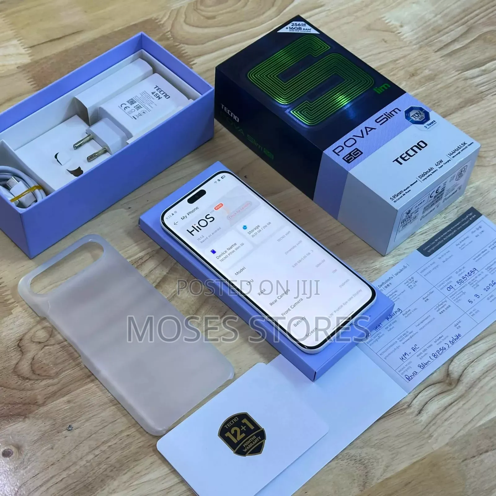 New Tecno Pova Slim 5G 256 GB Silver
