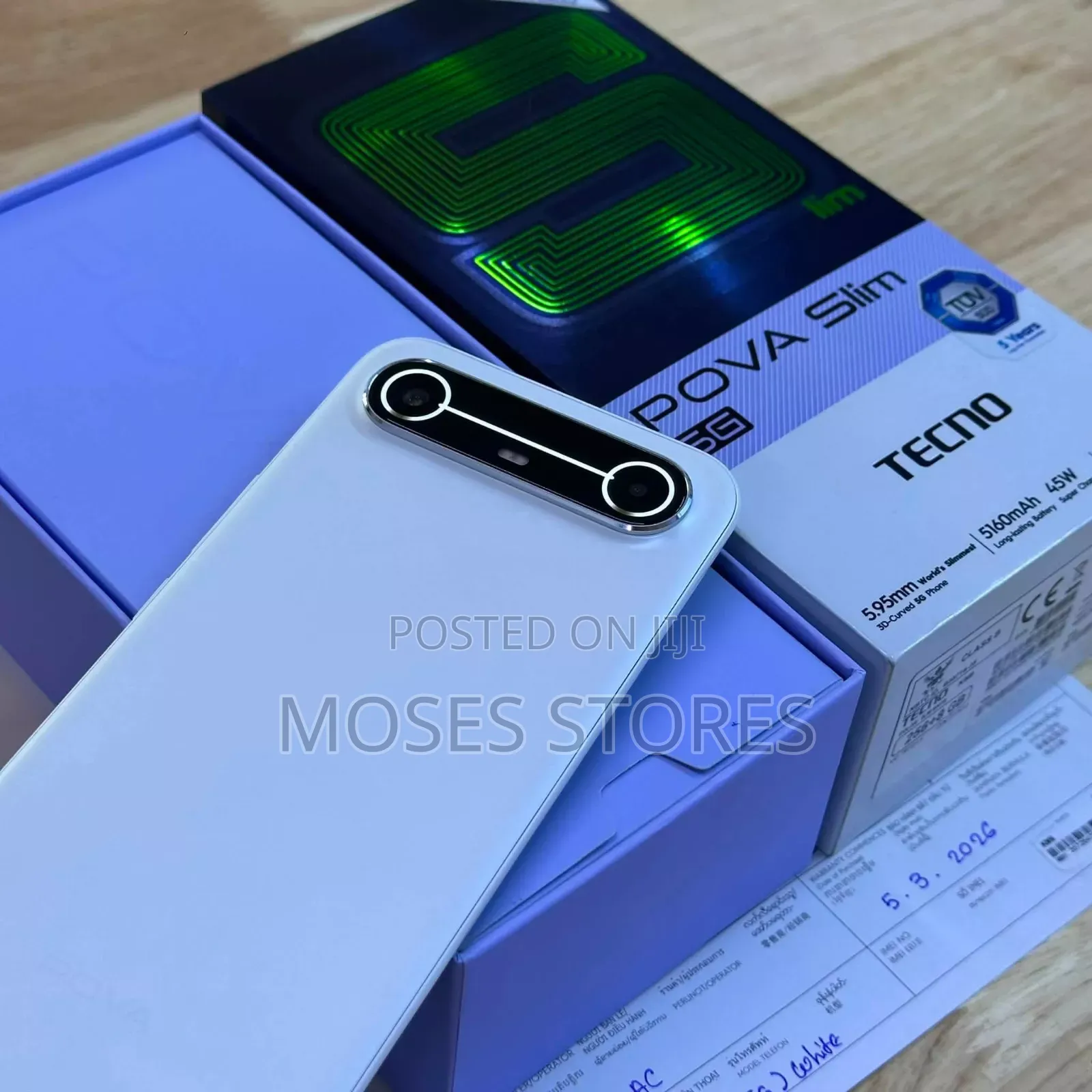 New Tecno Pova Slim 5G 256 GB Silver