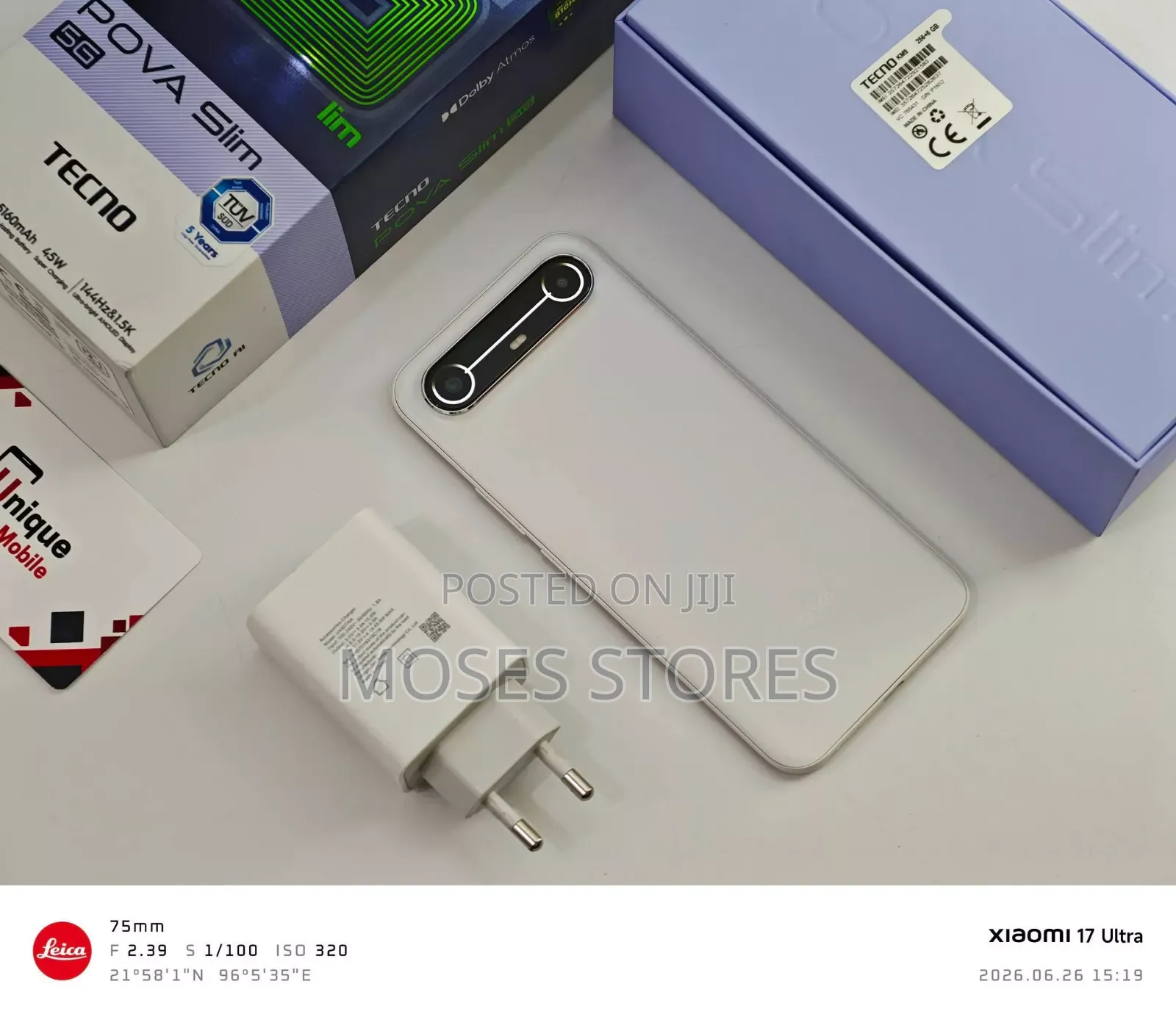 New Tecno Pova Slim 5G 256 GB White