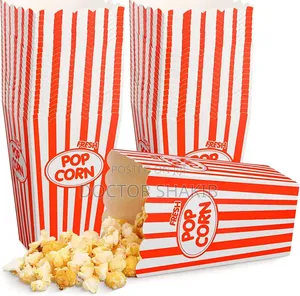 2pcs Reusable Plastic Popcorn Boxes
