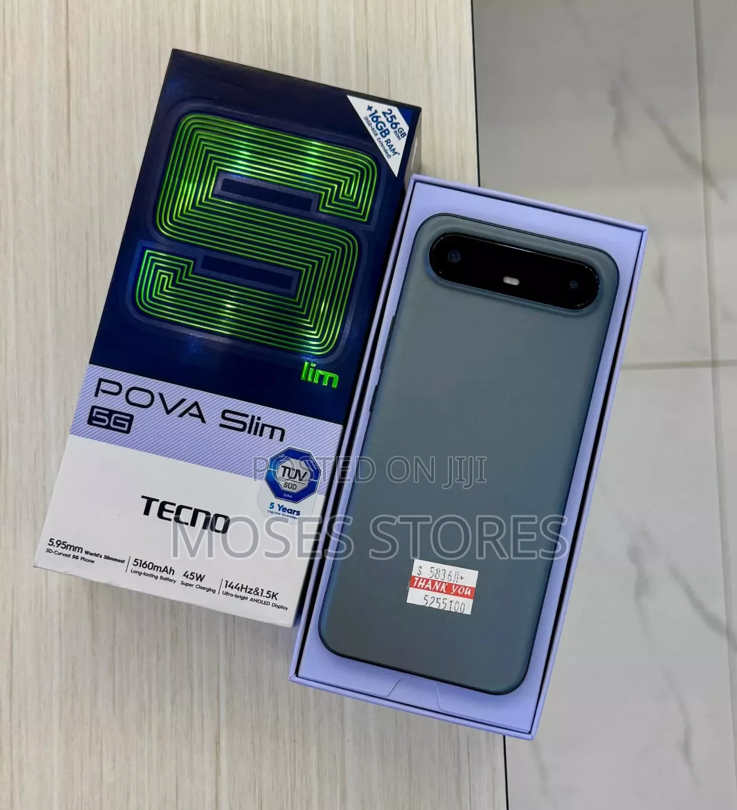 New Tecno Pova Slim 5G 256 GB Black