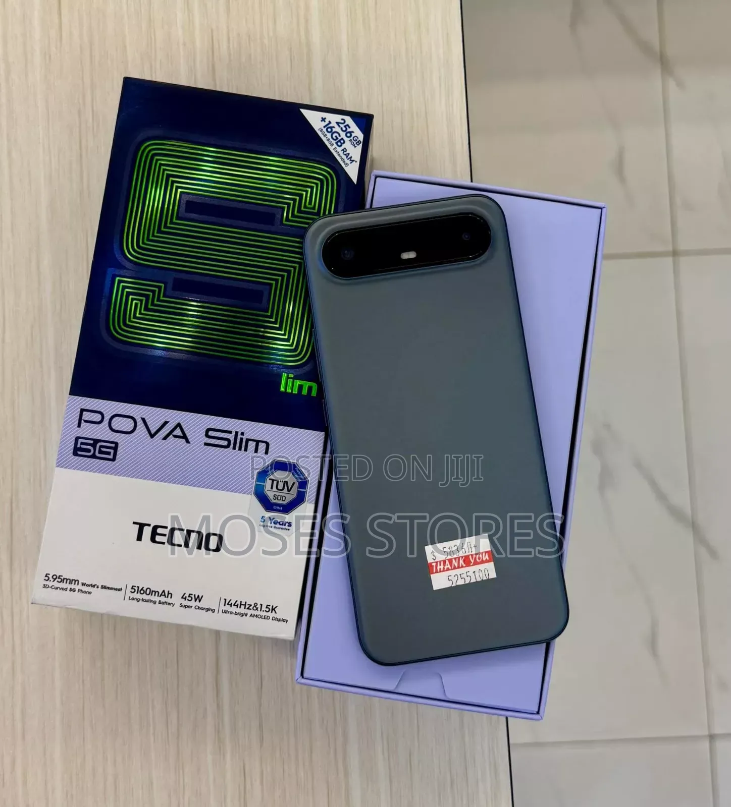 New Tecno Pova Slim 5G 256 GB Black