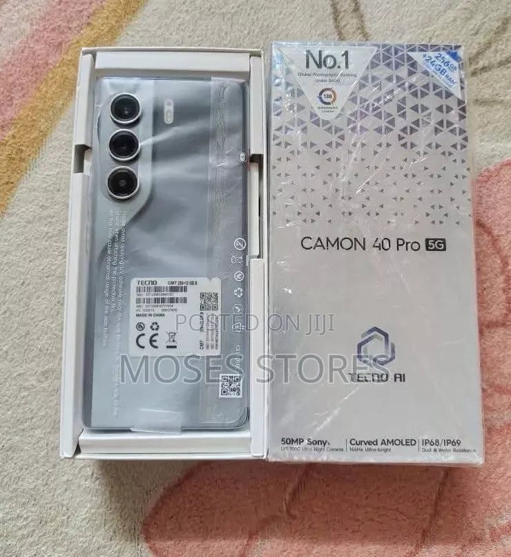 New Tecno Camon 40 Pro 4G 256 GB Black