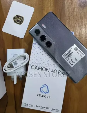 New Tecno Camon 40 Pro 4G 256 GB Black