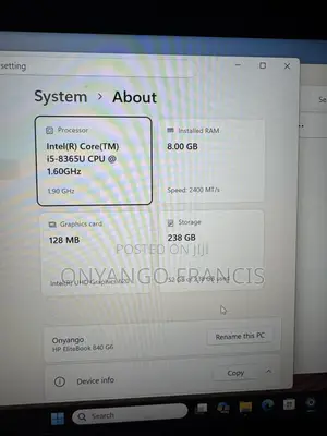 Laptop HP EliteBook 840 G6 8GB SSD 256GB