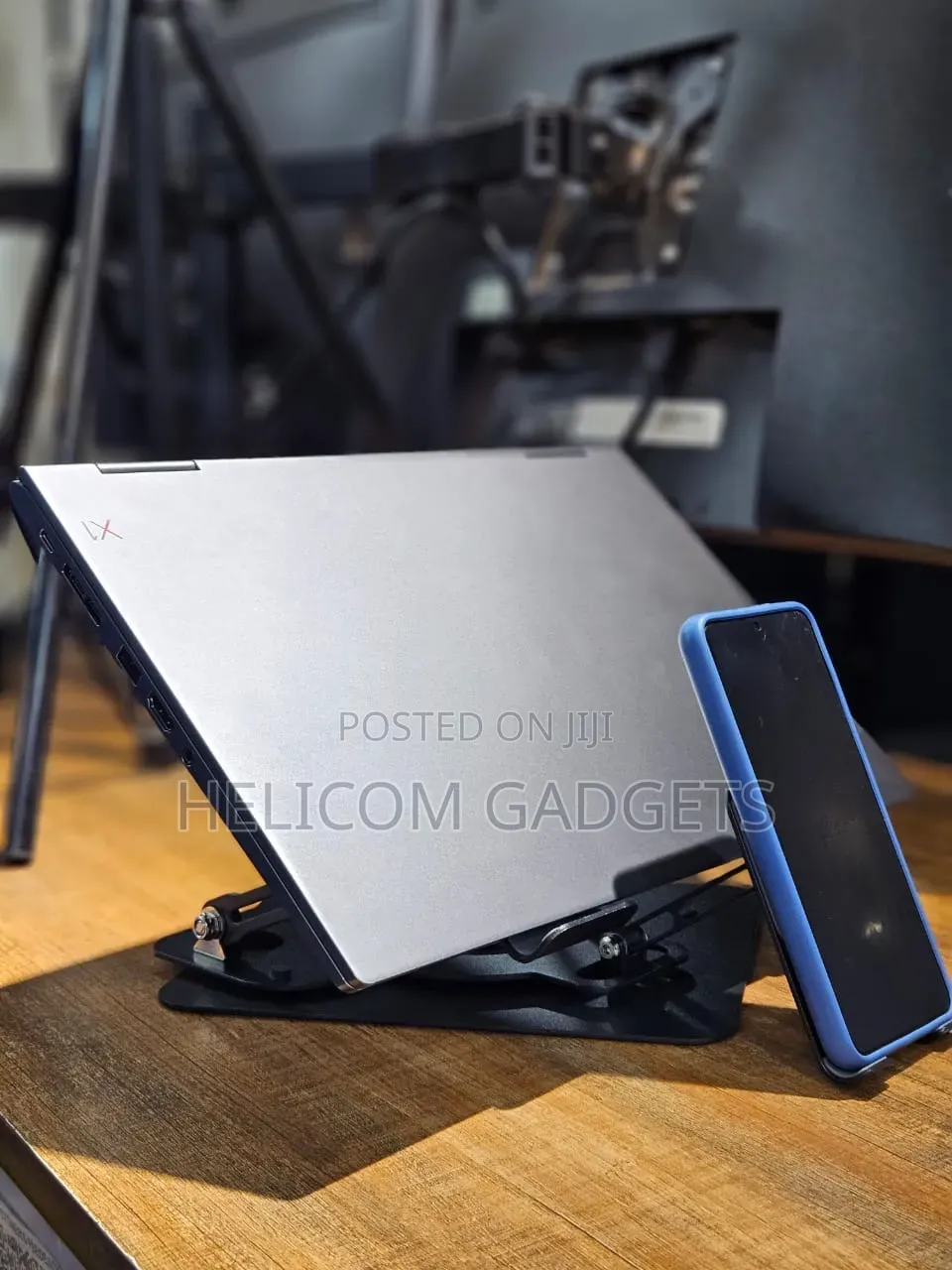 Laptop Stand With Phone Holder