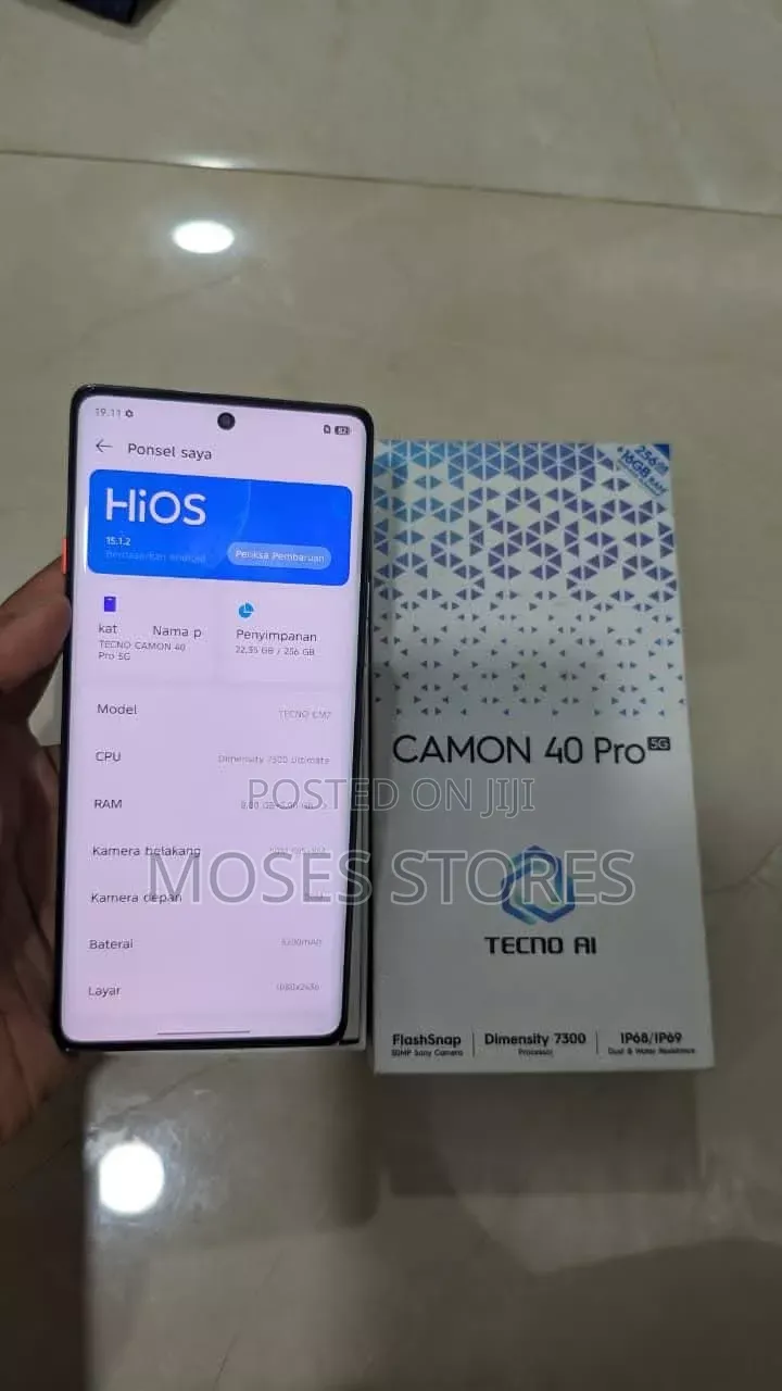 New Tecno Camon 40 Pro 4G 256 GB Gray