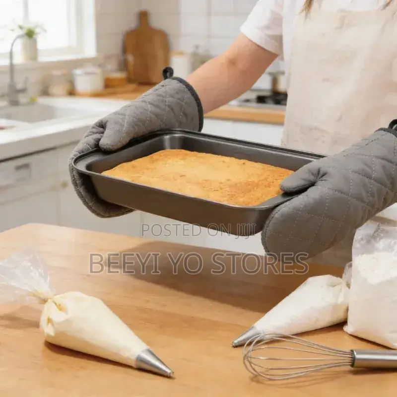 Set of Three Non-Stick Rectangular Baking Pans / Roaster Trays
