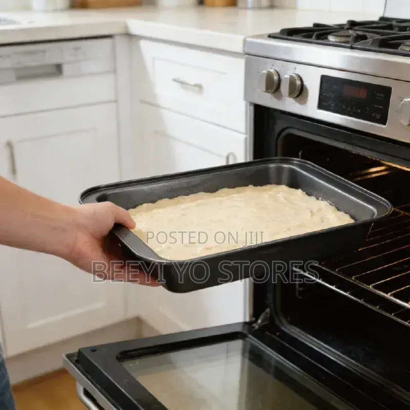 Set of Three Non-Stick Rectangular Baking Pans / Roaster Trays