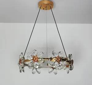 Flower Crystal LED Pendant Light