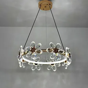 Flower Crystal LED Pendant Light