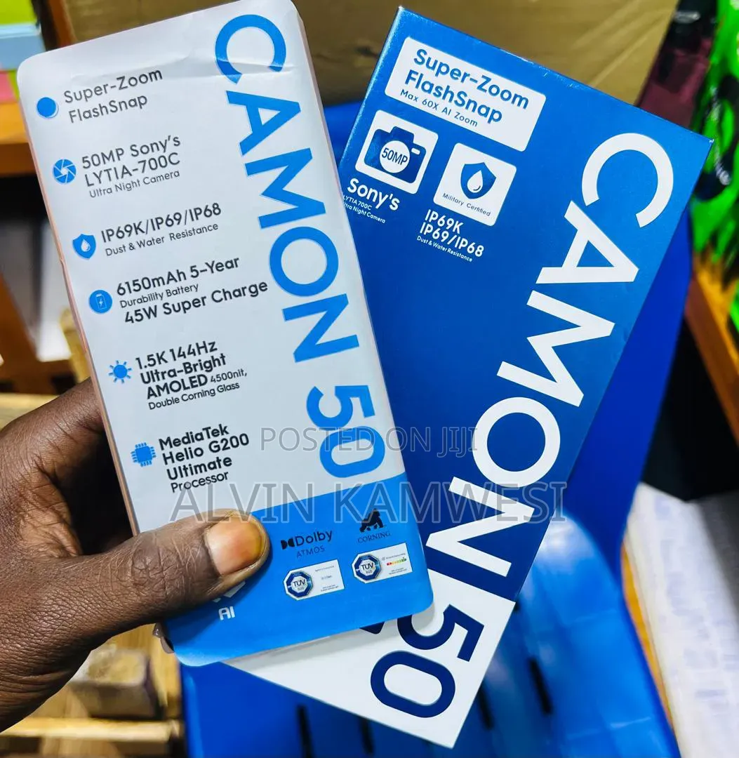 New Tecno Camon 50 256 GB Orange