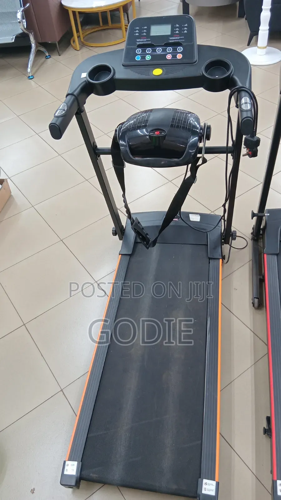 Foldable Electric Treadmill With Integrated Massage Belt .