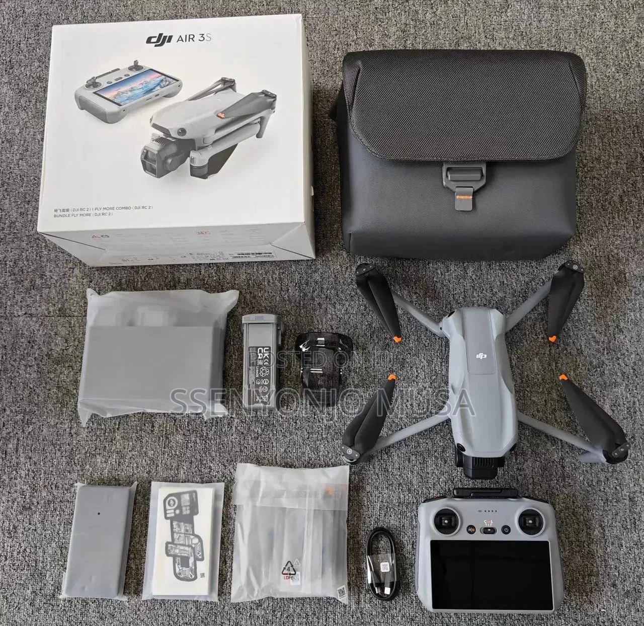 DJI Air 3S Fly More Combo Drone With DJI RC 2 Controller – Camera.