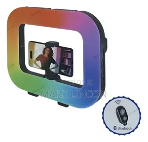 E-30 Portable Rechargeable LED Ring Light Video Rig