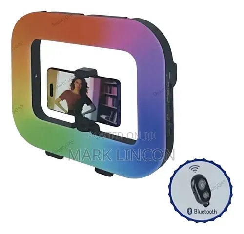 E-30 Portable Rechargeable LED Ring Light Video Rig