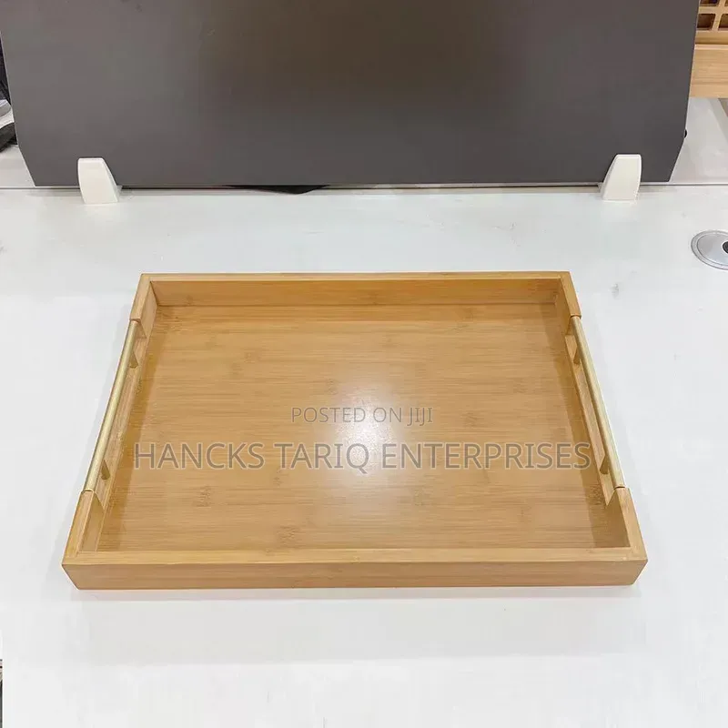 Set of Three Nested Wooden Serving Trays