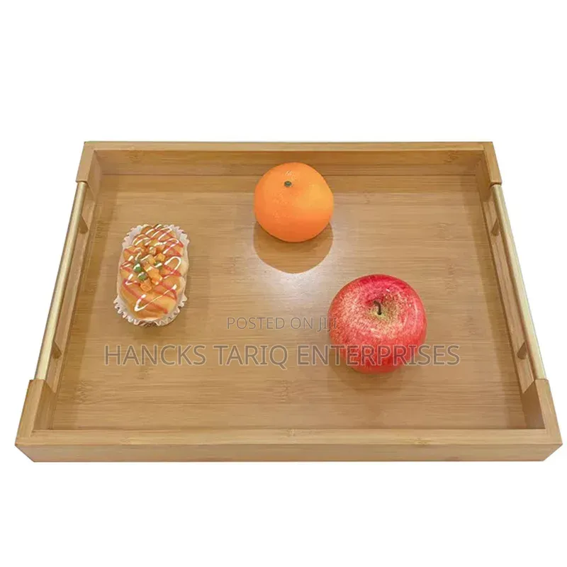 Set of Three Nested Wooden Serving Trays