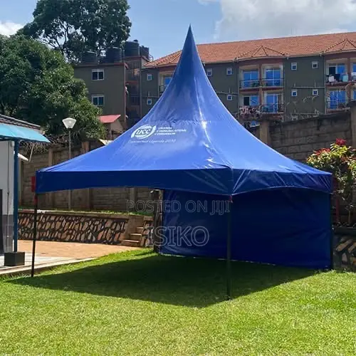 A Blue Material Hard PVC 50 Seater Tent