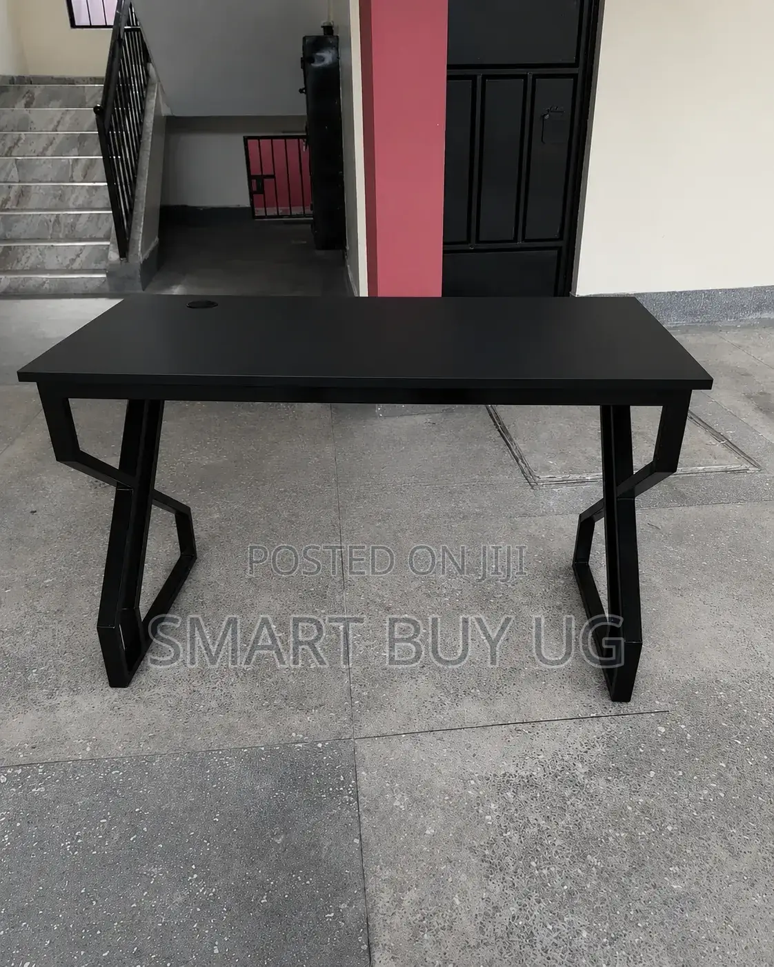 Executive Desk 120cm Black X Base | Office Workstation