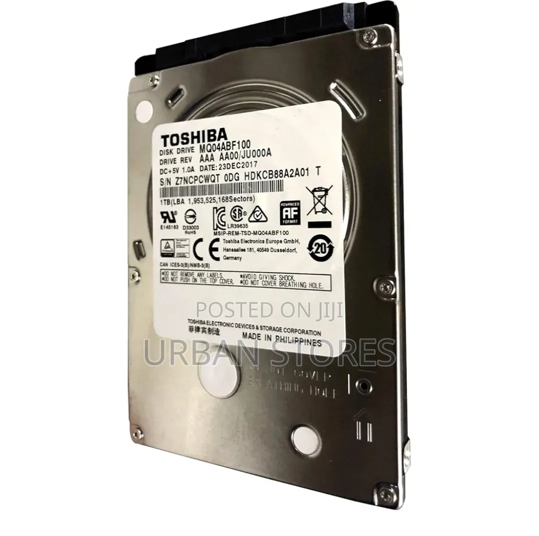 TOSHIBA 1tb/1000gb Sata 7mm 2.5" Hard Drive