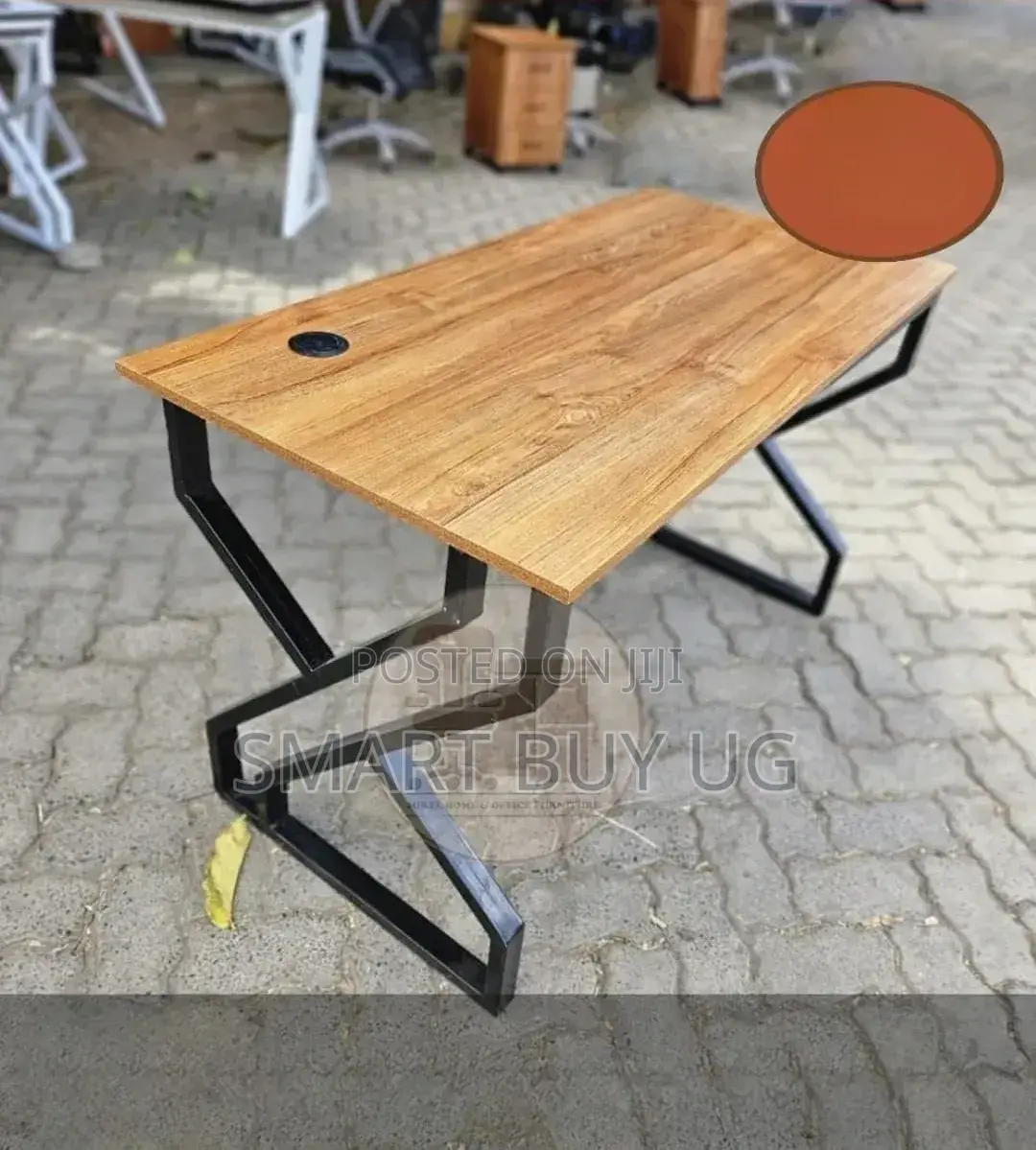 X-Legs Office Desk 120cm Wood Top | Study Computer Workstation
