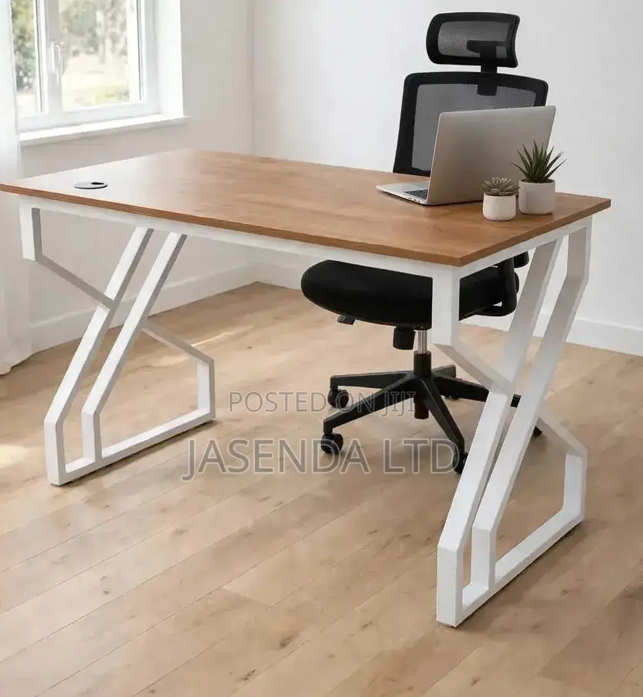Executive Workstation 120cm Wood Top X Base | Office Desk