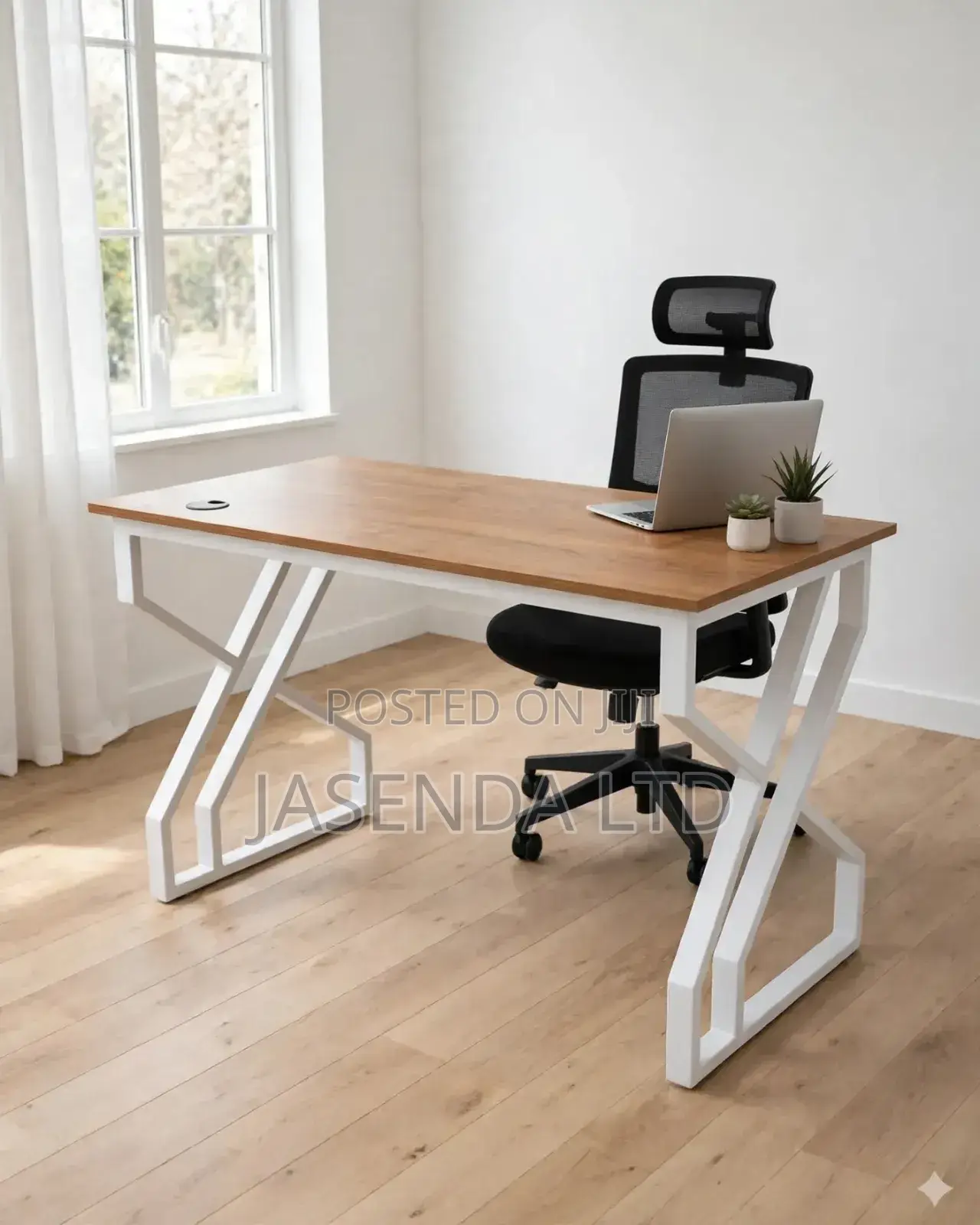 Executive Workstation 120cm Wood Top X Base | Office Desk