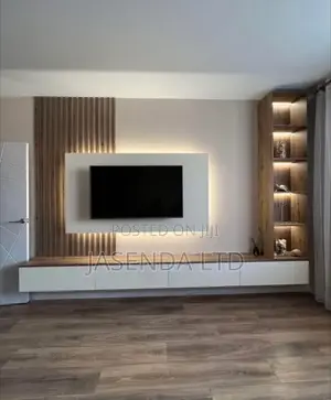 Executive TV Wall Unit With Shelves | LED TV Stand