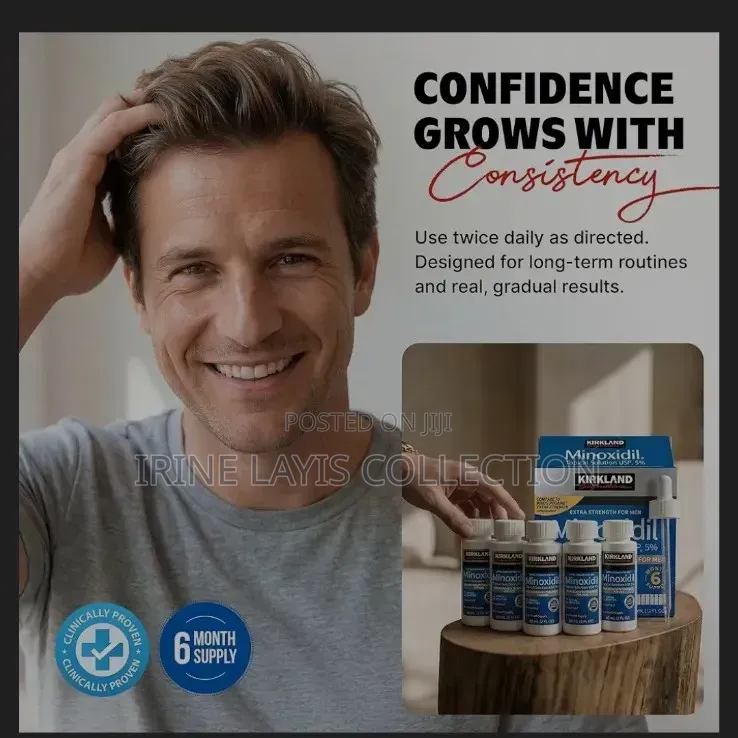 6pc Pack Minoxidil Hair Regrowth Treatment for Men.