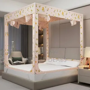 5x6 Canopy Bed Frame With an Integrated Mosquito Net