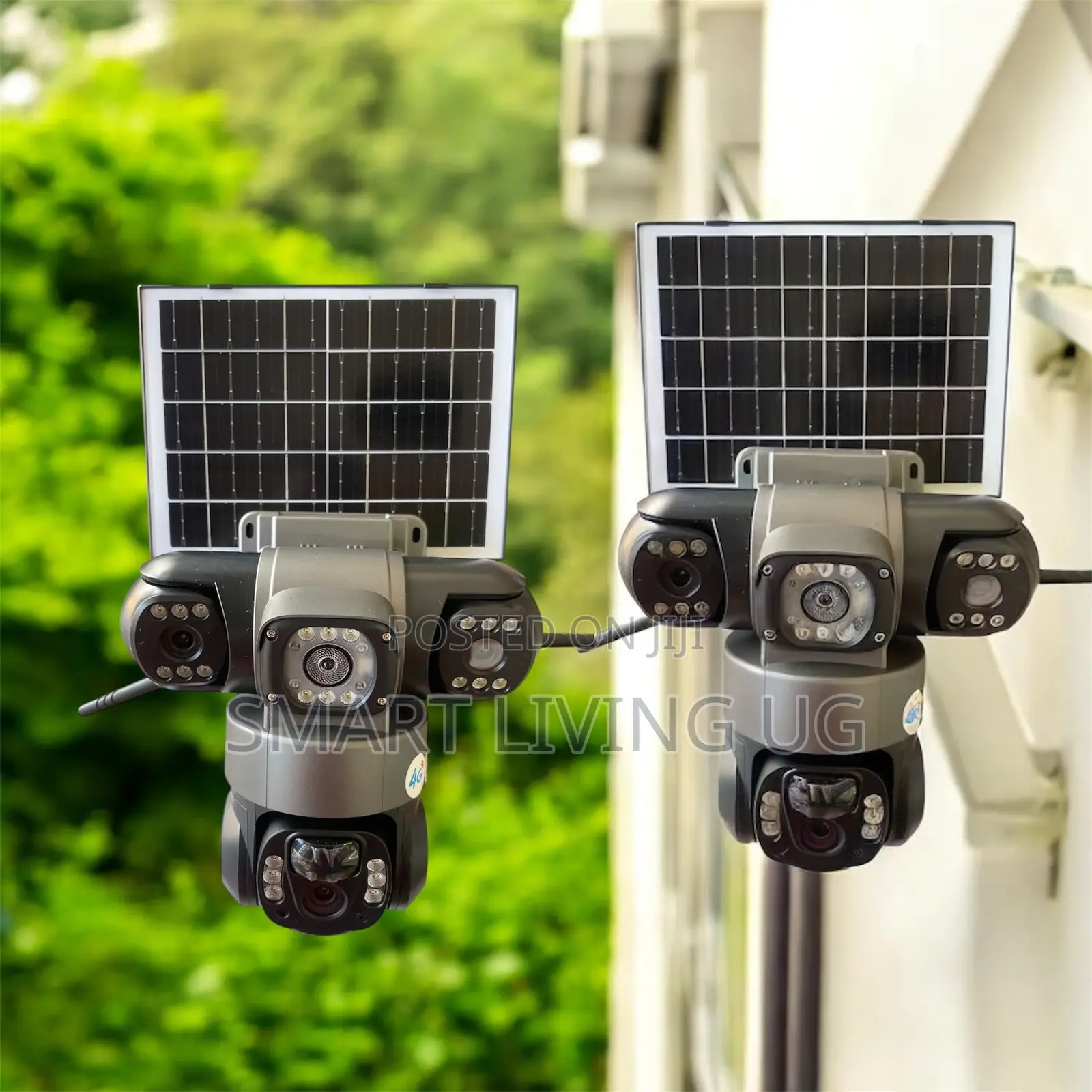 3 Lens Solar Security Camera With Solar Panel