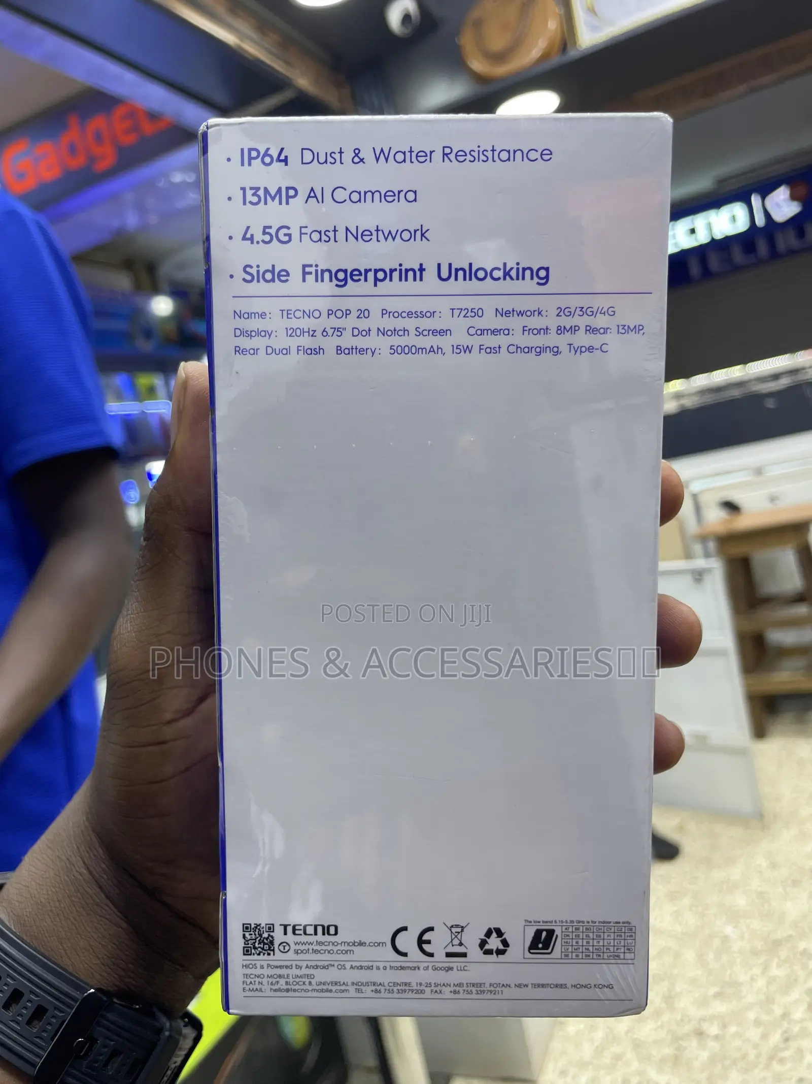 New Tecno Pop 20 64 GB Blue