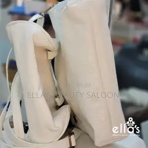 Ladies Leather Handbag (White, Mei Ge Brand Handbag, 2 in 1)