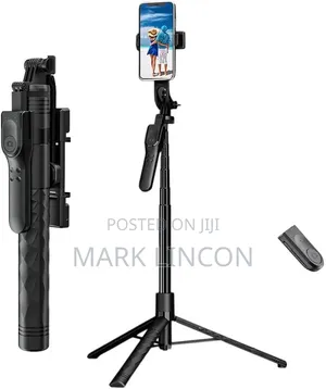 A12 Retractable Selfie Stick Tripod With Wireless Bluetooth Remote