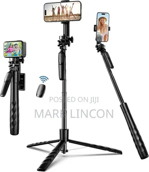 A12 Retractable Selfie Stick Tripod With Wireless Bluetooth Remote