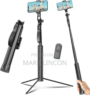 A12 Retractable Selfie Stick Tripod With Wireless Bluetooth Remote