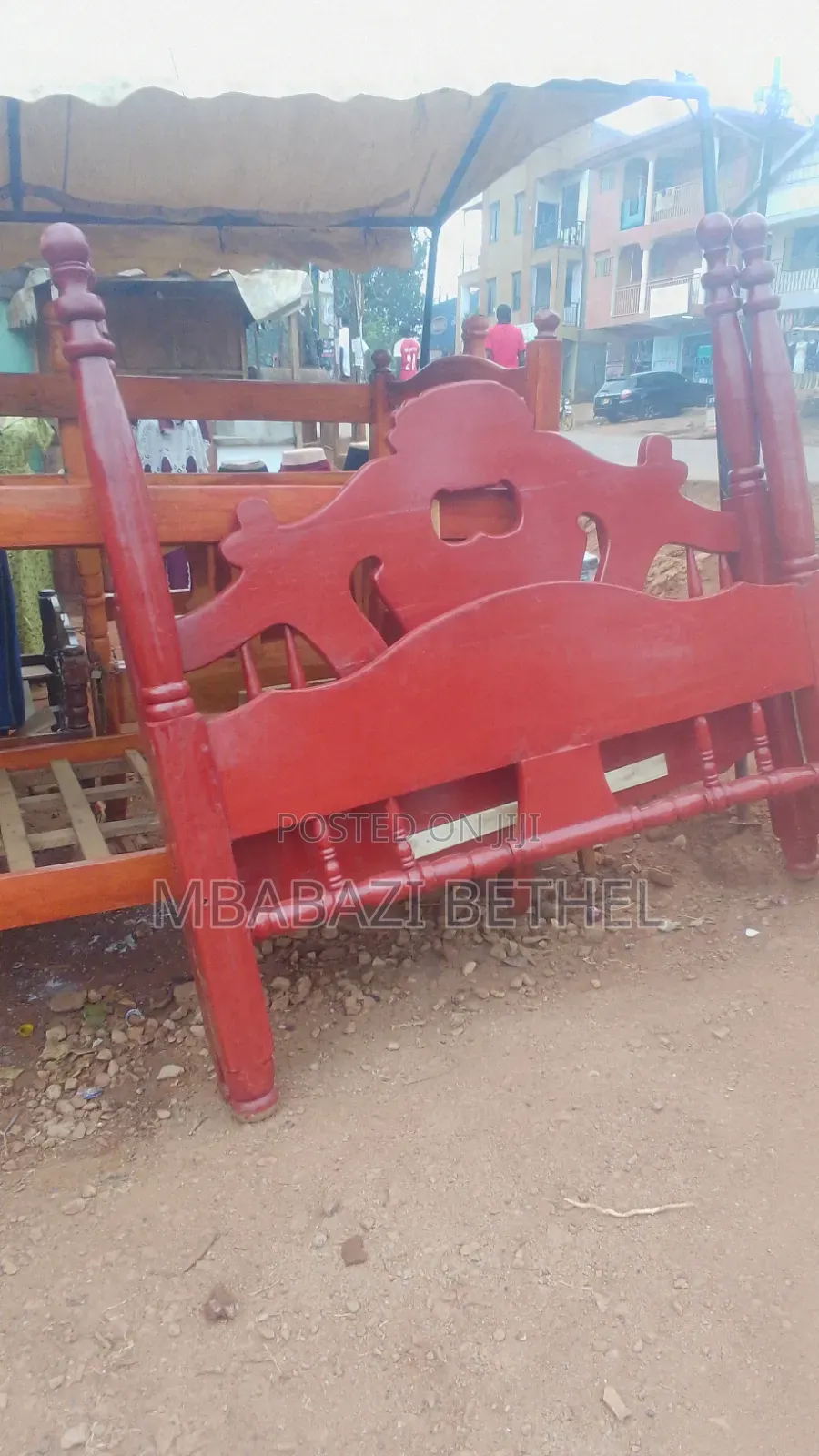 5by6 King Size Slightly Used Wooden Bed Available for Sale