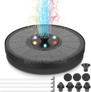 Garden Dream Floating Solar Water Fountain With 5 RGB LED Lights