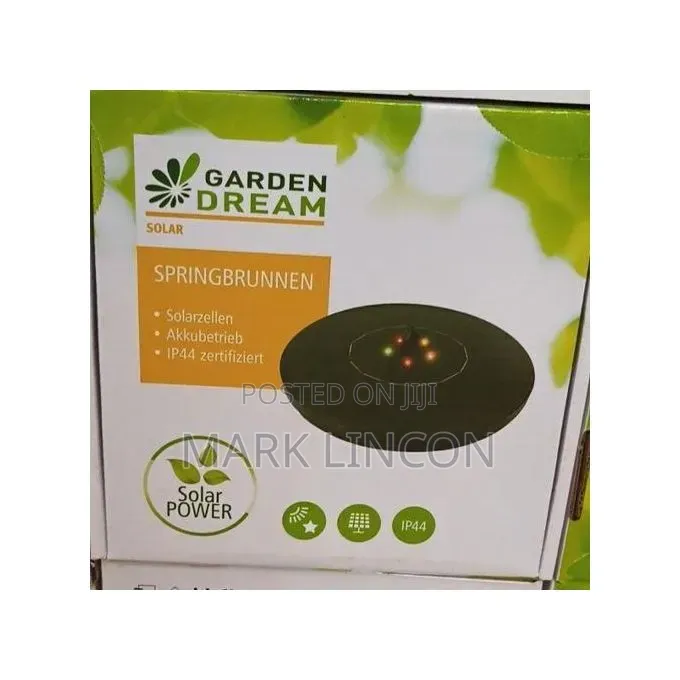 Garden Dream Floating Solar Water Fountain With 5 RGB LED Lights