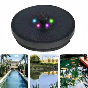 Garden Dream Floating Solar Water Fountain With 5 RGB LED Lights