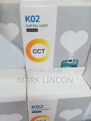 Heart Shape Clip on LED Selfie Fill Light for Phone Laptop